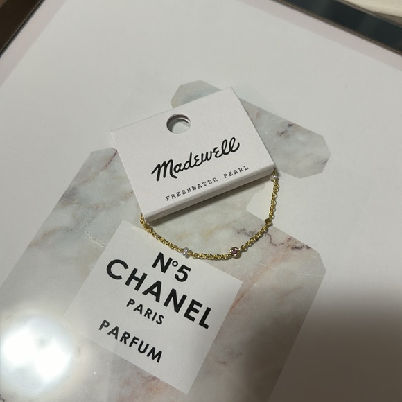 Madewell Freshwater Pearl Mixed Bead Station Bracelet - Picture 2 of 3